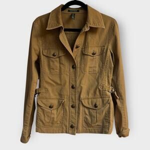 Ralph Lauren jacket, utility style military, button cotton Sz 8